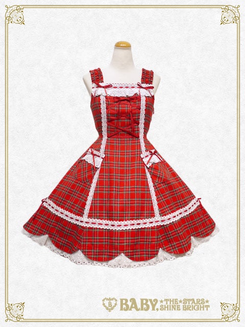 Tartan Check Hem Scallop JSK (2016) by Baby, the Stars Shine Bright