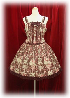 Antoinette Bouquet Print Gobelin Corset JSK by Baby, the Stars