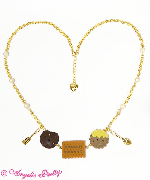 Angelic Pretty ティーポットクッキー ネックレス Cream Cookie Necklace by Angelic Pretty