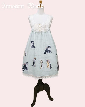 Antique Cat A Line JSK by Innocent World