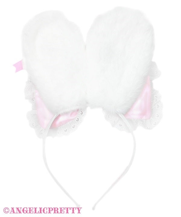 Pukupuku Ribbon Lyrical Bunny Headband by Angelic Pretty