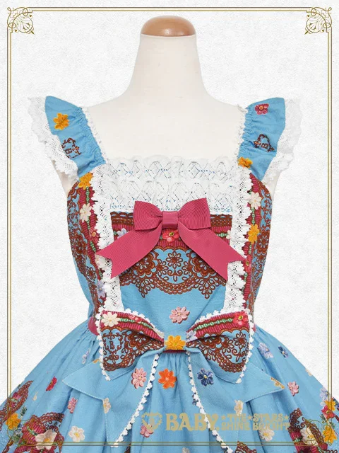 Pastoral Decoration Palette Yoke Lace JSK by Baby, the Stars Shine