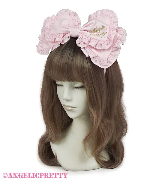 Angelic Pretty うさ耳カチューシャ Cute Frilled Head Bow by Angelic Pretty