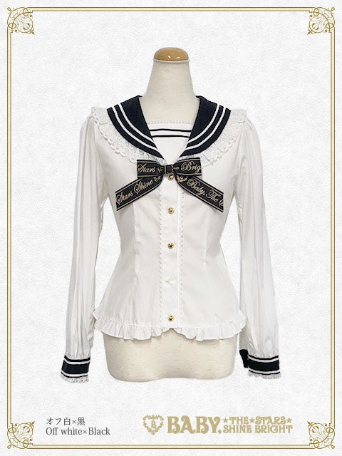 BABY, THE STARS SHINE BRIGHT セーラーカラーブラウス Best Wishes Sailor Collar Blouse by Baby, the Stars Shine Bright