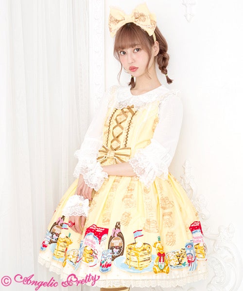 ワンピース Angelic Pretty Honey Cake JSK MTO] Honey Cake Round JSK (2019 2nd Release) by Angelic Pretty