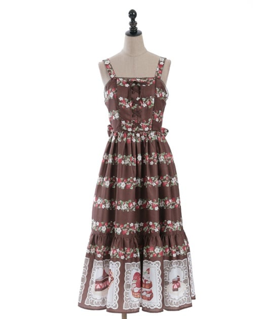 Chalmiere ~ Baked Berry Long JSK by Axes Femme