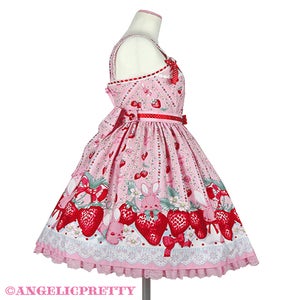 MTO] Little Bunny Strawberry JSK (2021 2nd Release) by Angelic Pretty