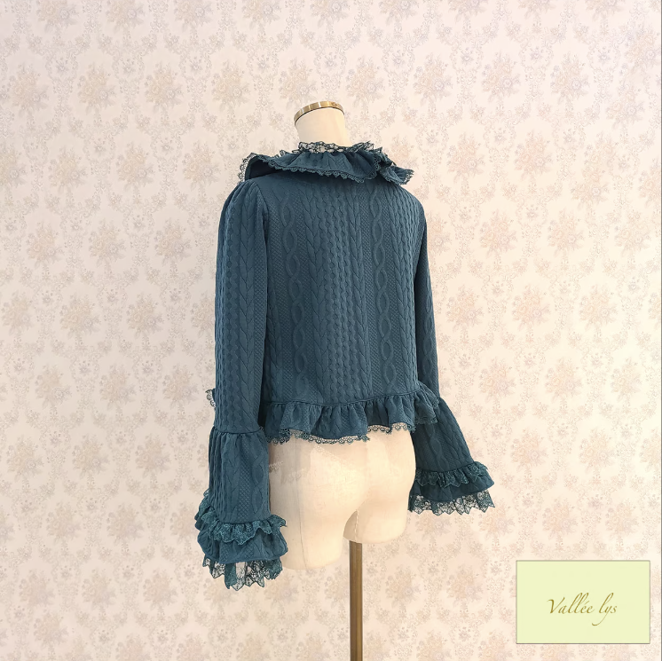 Vallee lys Petal Bloom Cardigan グリーン Petal Bloom Cardigan by Atelier Pierrot