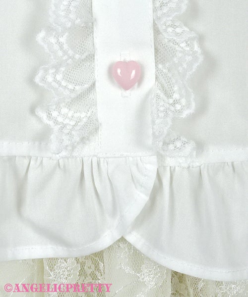 ハートトッピングブラウス Topping Heart Blouse (2021 2nd Release) by Angelic Pretty