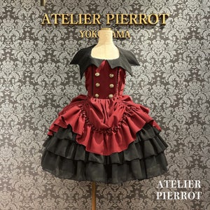 Batwing Waltz Dress ボルドー　アトリエピエロ Batwing Waltz JSK by Atelier Pierrot