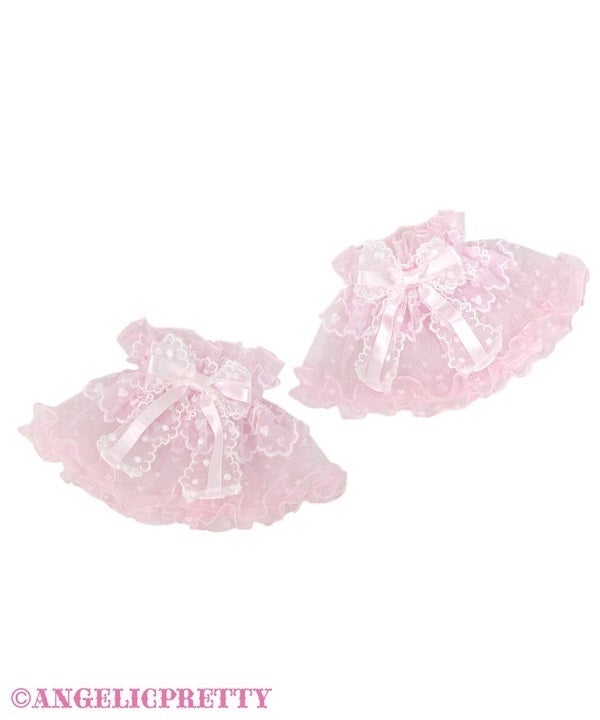 Ohanami Bunny Wrist Cuffs by Angelic Pretty
