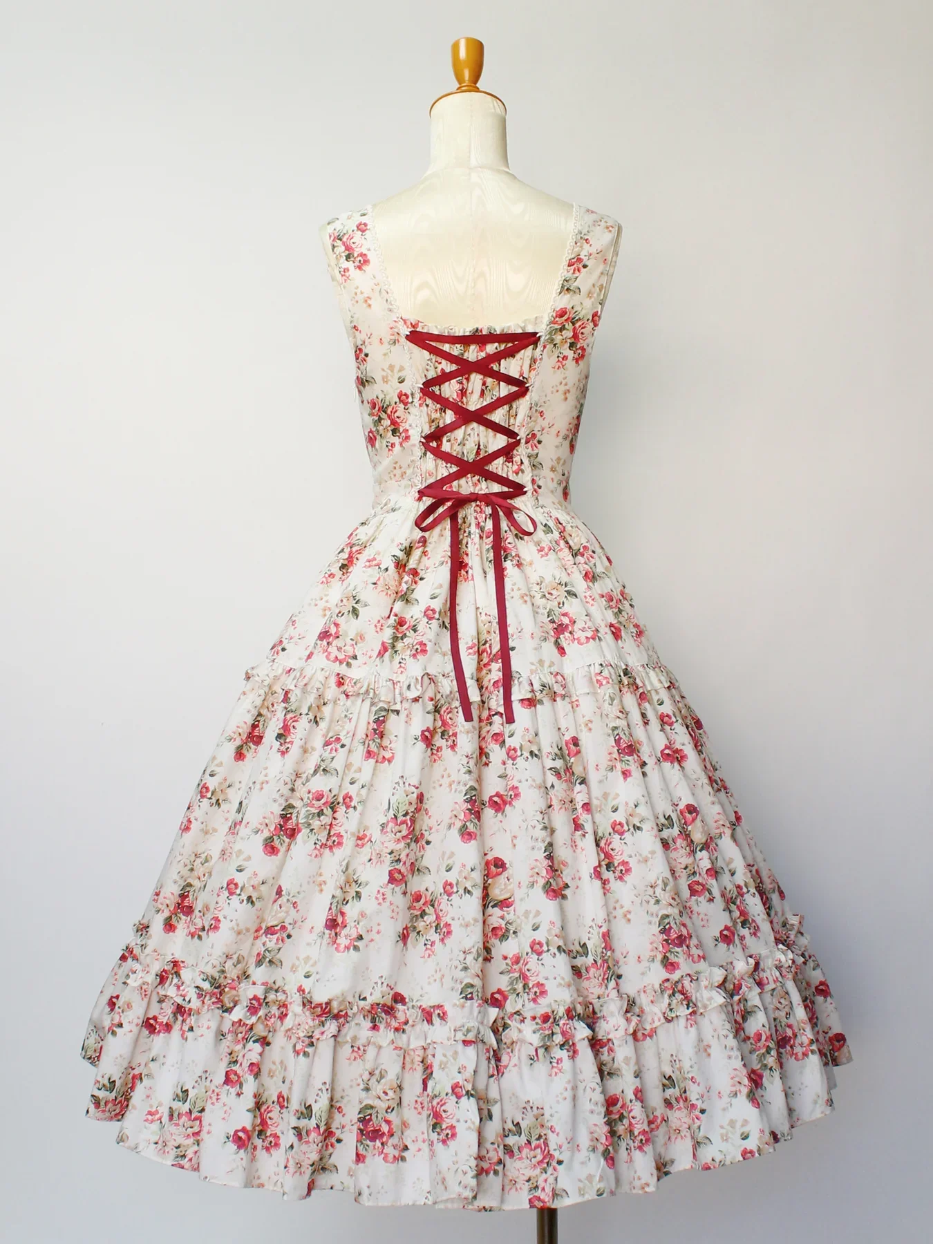Antique Rococo Bouquet Apron JSK by Victorian Maiden