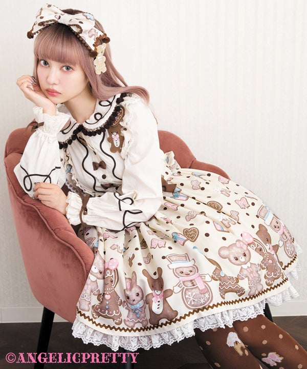 Nakayoshi Ginger Cookie Blouse by Angelic Pretty