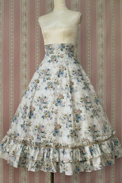 美品 ロココブーケバッスルロングスカート Victorian Maiden Rococo Bouquet Bustle Long Skirt (2018) by Victorian Maiden