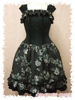 Chocochip Cookie ~ Blue Rose/Pink Rose JSK by Chocochip Cookie