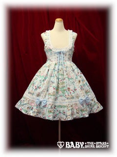 2010 ベイビーザスターズ Blooming  White JSK Blooming Snow White Underbust JSK by Baby, the Stars Shine Bright
