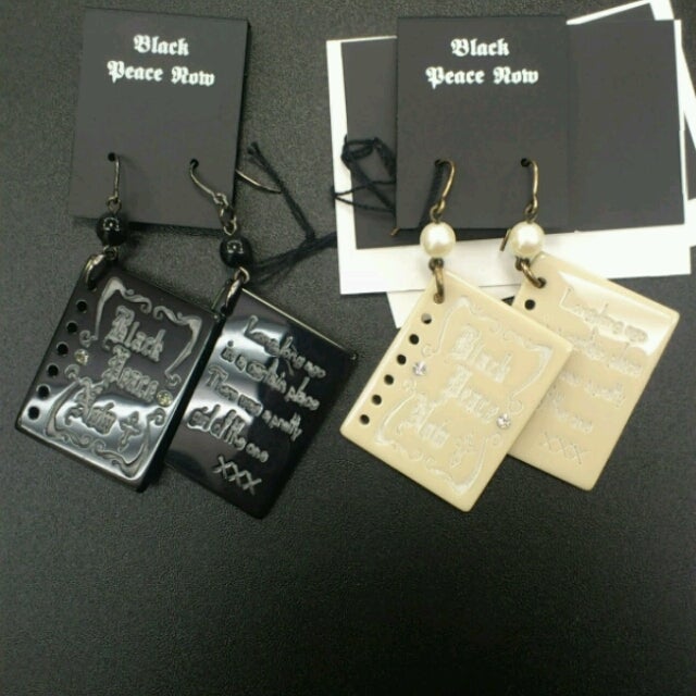 Fairy Tale Motif Pierced Earrings by Black Peace Now
