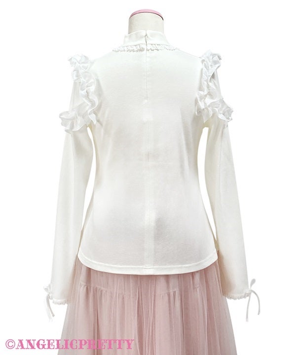 Frill Heart Turtleneck Cutsew by Angelic Pretty
