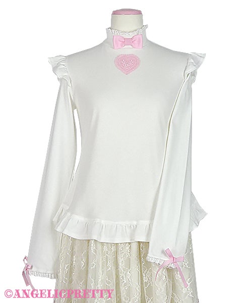 Lovely Heart Turtleneck Cutsew by Angelic Pretty