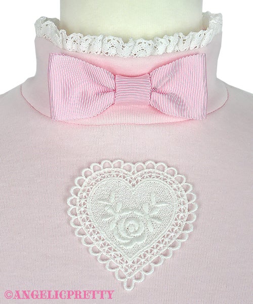 Lovely Heart Turtleneck Cutsew by Angelic Pretty