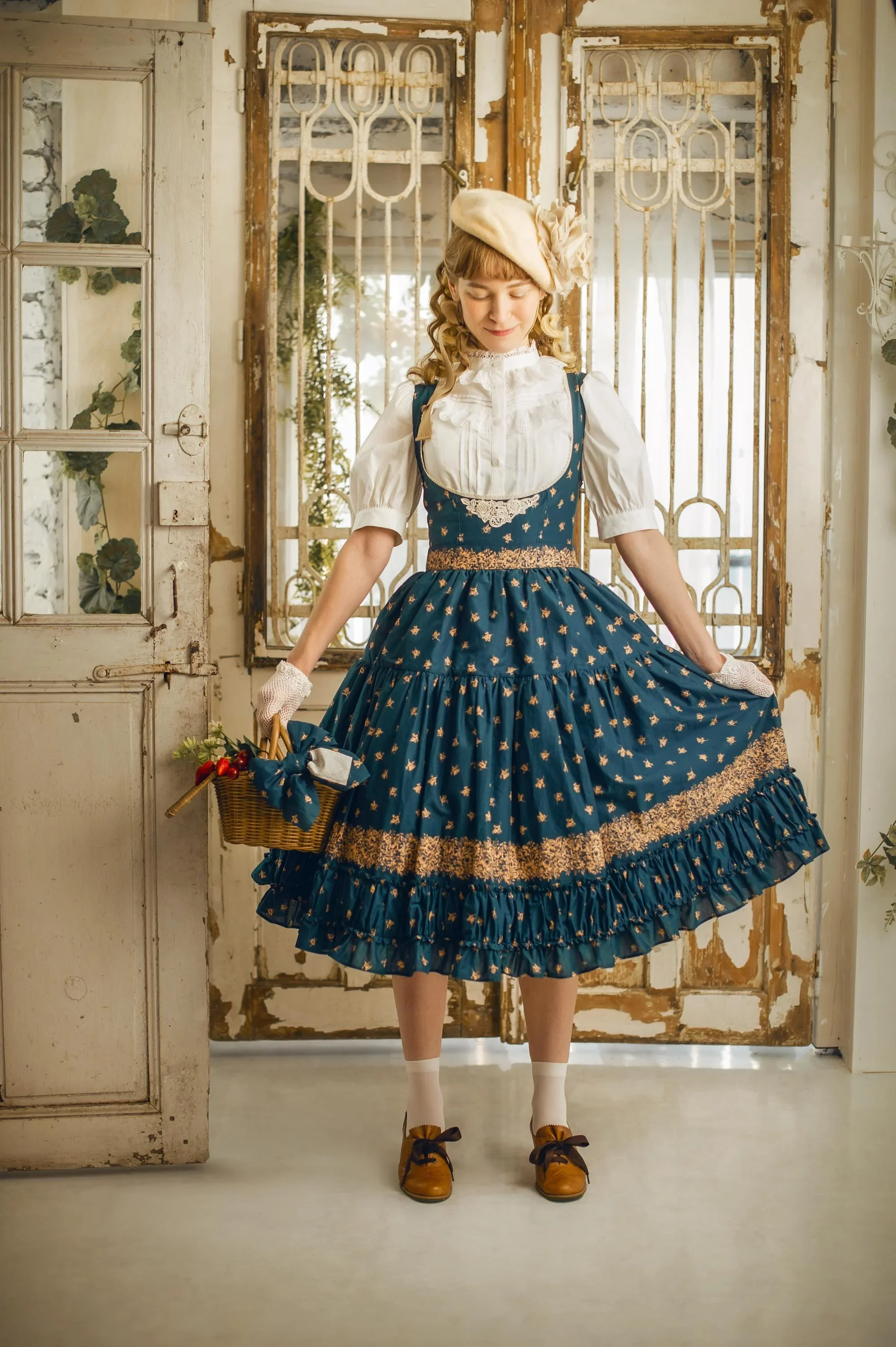 Layla Apron Dress JSK by Victorian Maiden