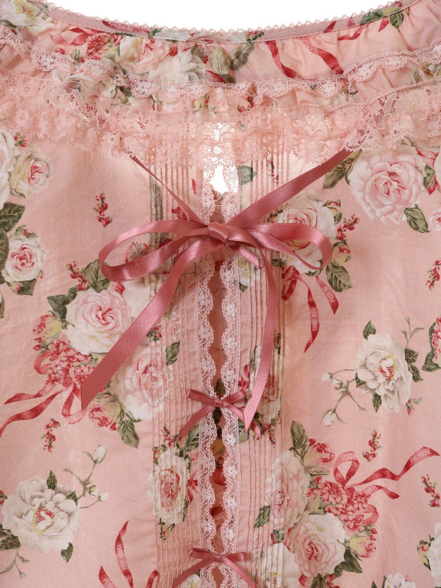 SUPER DOLLFIE meets PINK HOUSE Dolly Rose Print Blouse by Pink House