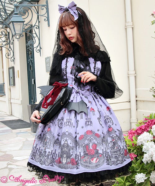 Ghost Night Bride Head Bow by Angelic Pretty