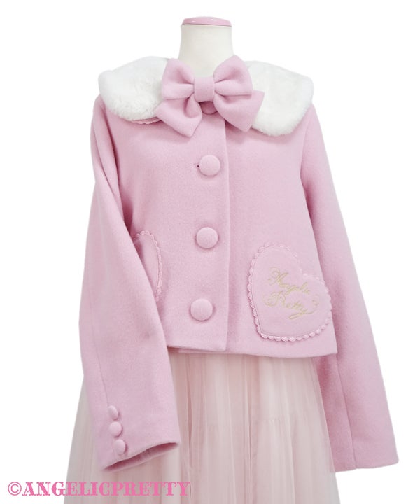 Girly Heart Short Coat by Angelic Pretty
