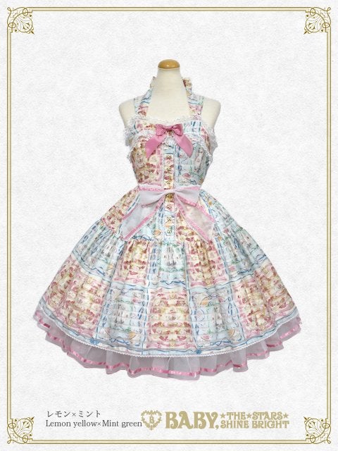 【タグ付新品】Ruban le Lien a la mode柄 ティアードJSK Ruban le Lien a la Mode Tiered JSK by Baby, the Stars Shine Bright