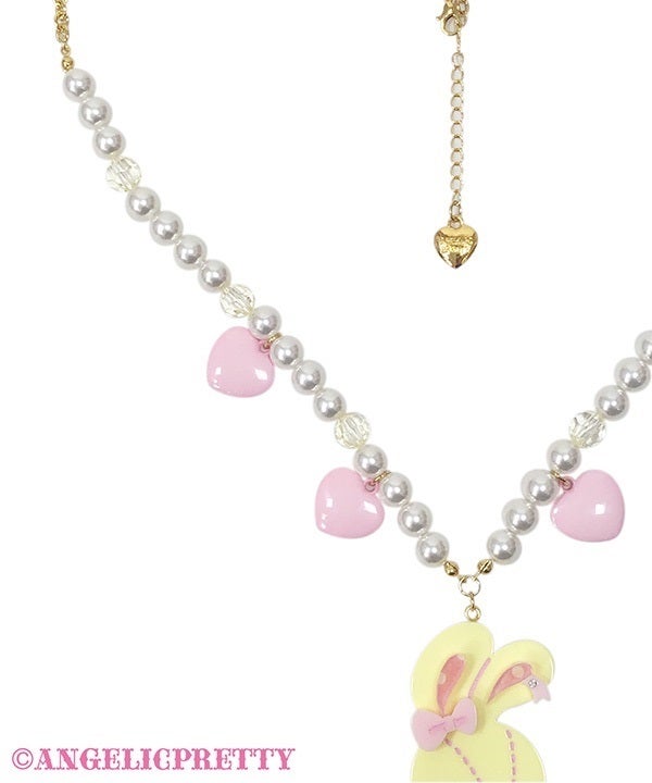 Cute Lyrical Bunny Necklace by Angelic Pretty
