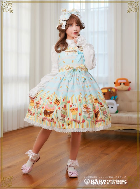 d*3様 BABY PUI PUI モルカー コラボ ロゼッタジャンパースカート PUI PUI MOLCAR Rosette JSK by Baby, the Stars Shine Bright