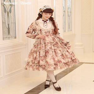 Rose Chiffon Round Collar OP by Innocent World