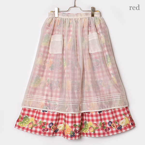 Fruits BasKet Skirt with Apron by Melody BasKet