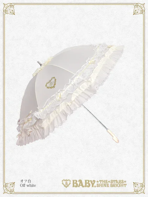 BABY ♥︎ プチリボンショートアンブレラ 黒 日傘 晴雨兼用 Baby Petit Ribbon Short Umbrella (2025) by Baby, the Stars Shine