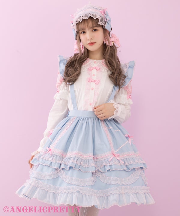 Frill Heart Sleeve Blouse (2023) by Angelic Pretty