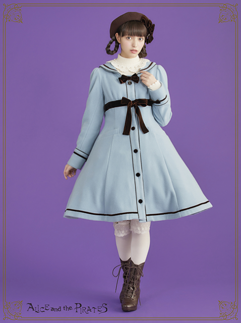 Marissa Sailor Collar Coat OP 紺色 Marissa Sailor Collar Coat OP