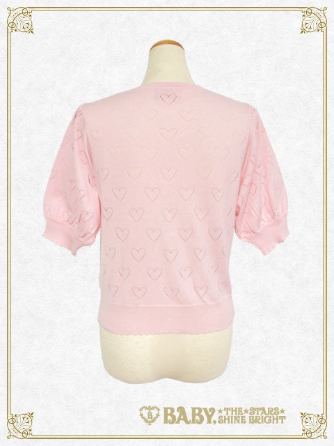 Heart♥Heart Half Sleeve Cardigan by Baby, the Stars Shine Bright