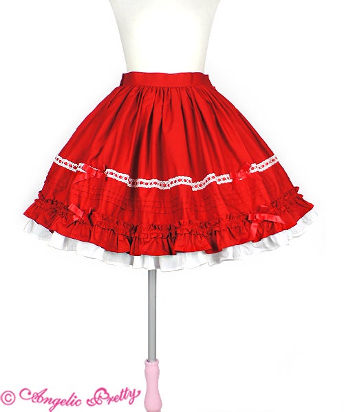 Pintuck Frill Skirt by Angelic Pretty