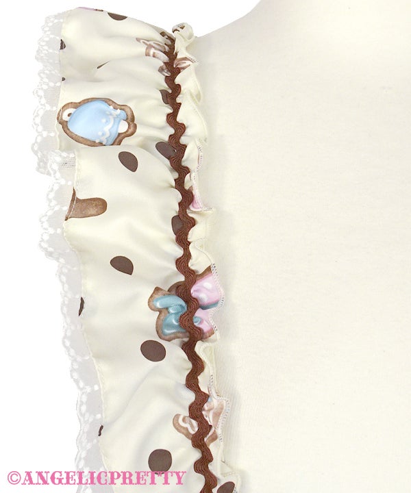 Nakayoshi Ginger Cookie Skirt by Angelic Pretty