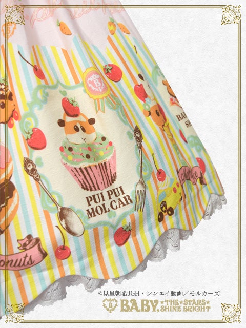 PUI PUI モルカー柄ベビードールジャンパースカート PUI PUI MOLCAR Babydoll JSK by Baby, the Stars Shine Bright
