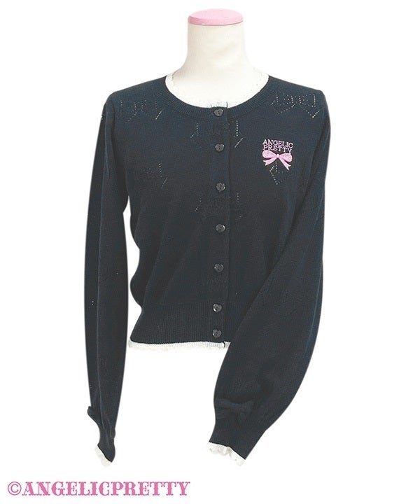 Ribbon Openwork Cardigan by Angelic Pretty