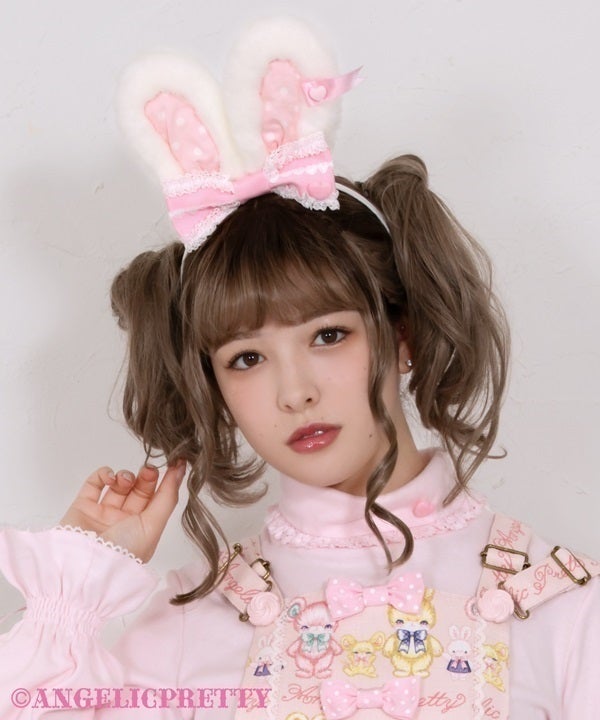 Heart Lyrical Bunny Headband by Angelic Pretty