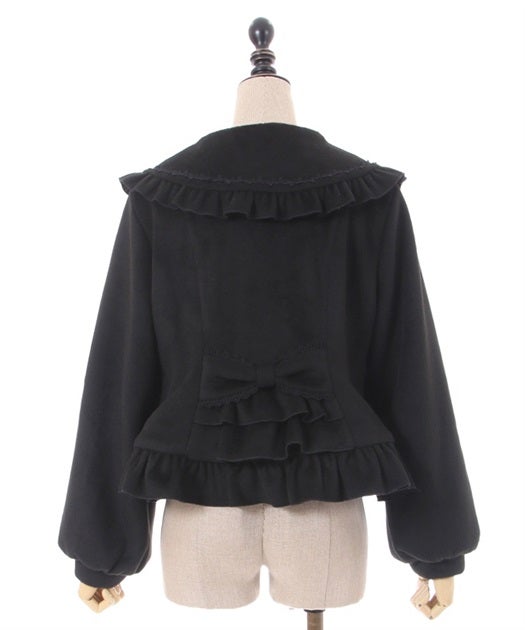 Kawaii - Back Frill Short Coat by Axes Femme