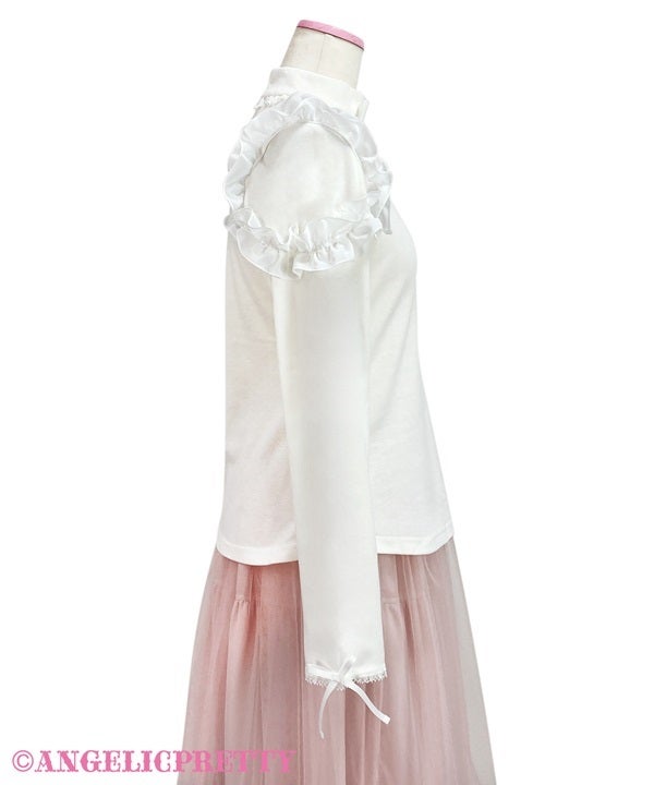 Frill Heart Turtleneck Cutsew by Angelic Pretty