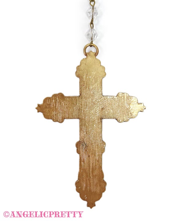 Brilliant Cross Necklace (2022) by Angelic Pretty