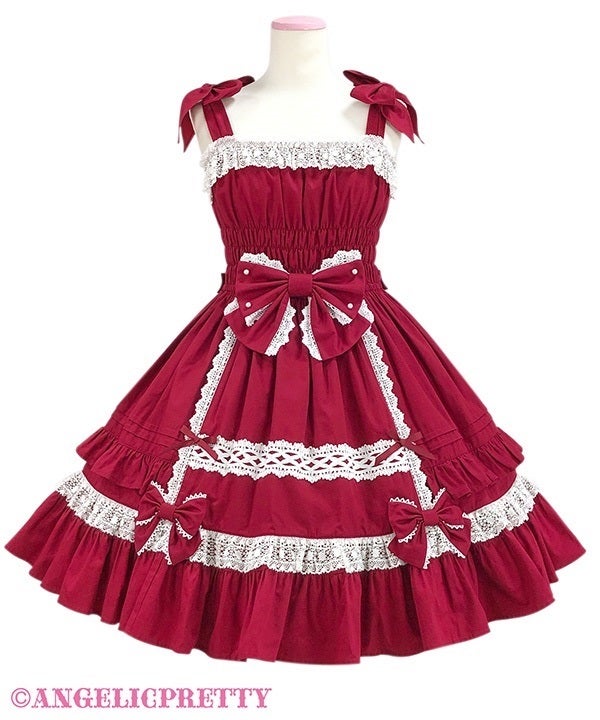 Ribbon Shirring JSK (2025 2nd release) by Angelic Pretty