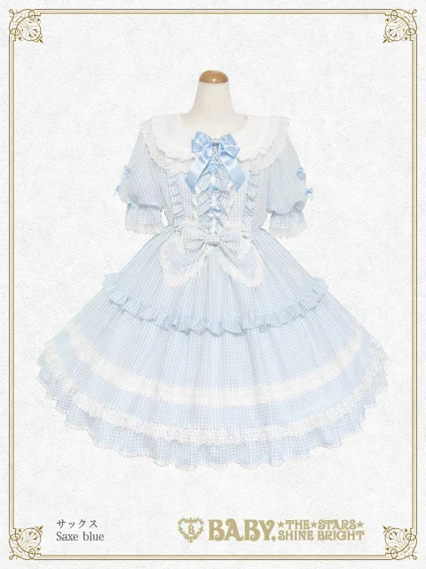 Fluffy Gingham Heart OP by Baby, the Stars Shine Bright