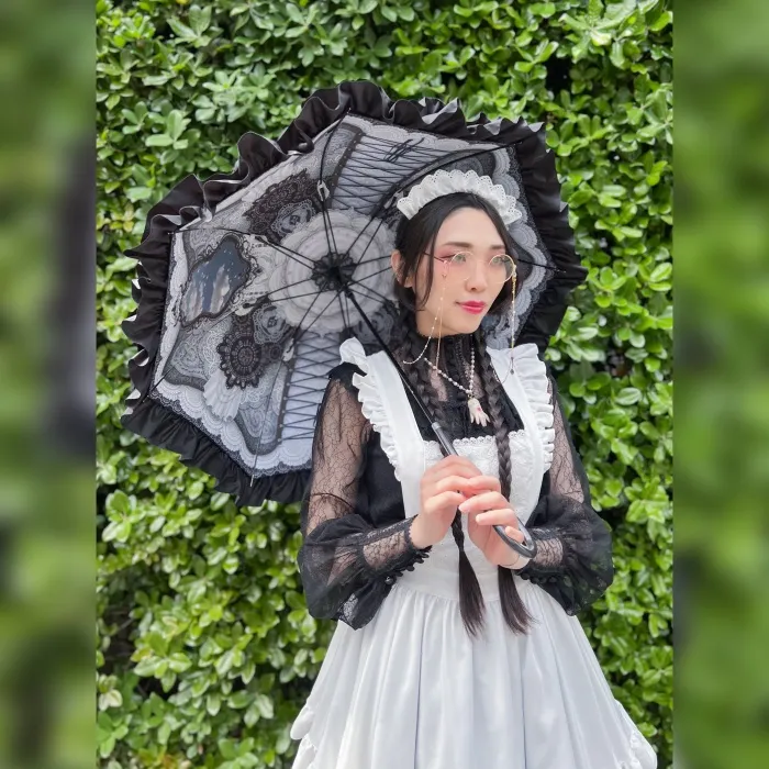 Abilletage ~ Lace Print Umbrella by Indie Brand