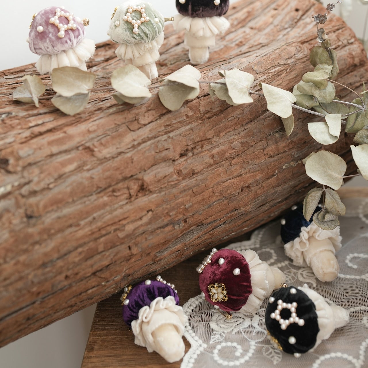 Hoshibako Works ~ Witch's Garden Mushroom Brooch by Chinese Indie