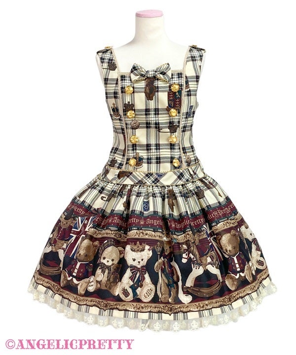 British Bear Low Waist JSK by Angelic Pretty